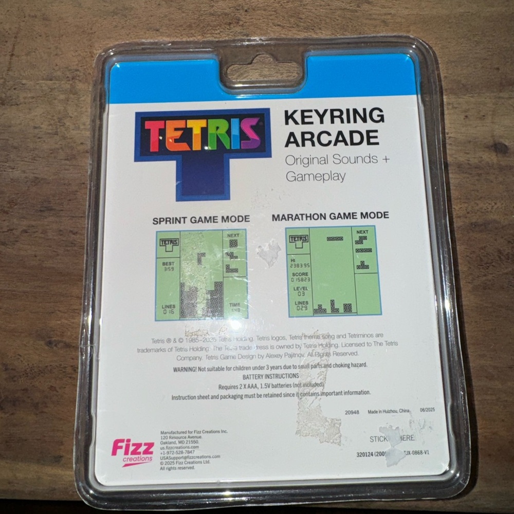 Keyring Arcade Game - Tetris - Picture 2 of 2